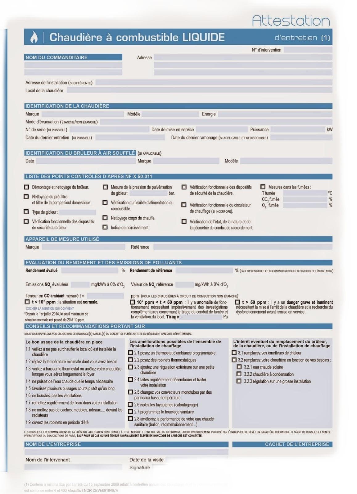 attestation entretien chaudiere mazout attestation entretien chaudiere mazout